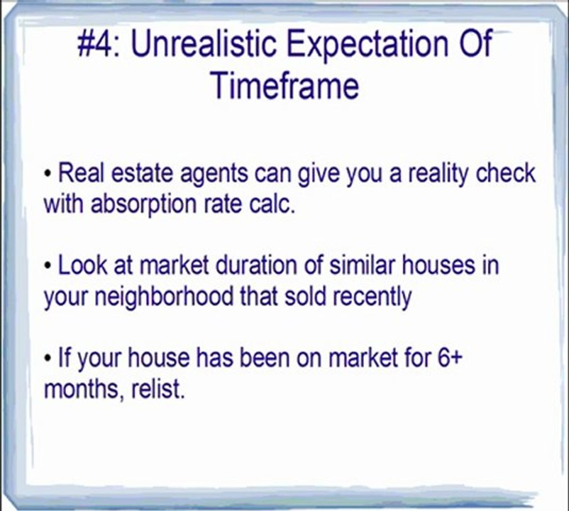 Selling Your Home Pitfalls - What To Avoid When Selling Your House (Part 2)