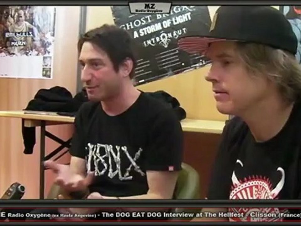 METAL ZONE Oxygène Radio - The DOG EAT DOG Interview at the Hellfest 2012