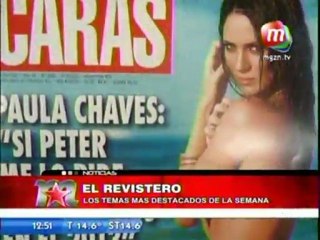 Hablan de Paula en MShow (tapa revista Caras y back Gente) - 10 de Octubre