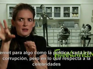 Entrevista de Rosa Gamazo-Robbins con Winona Ryder, quién presta su voz en "Frankenweenie"