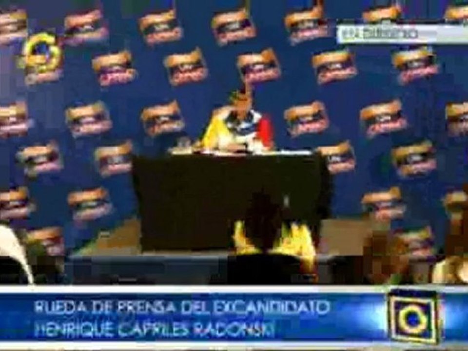 Rueda de prensa de Henrique Capriles Radonsky (09-10-2012) Ventajismo, Ministerios