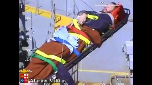Mar Arabico - Marina Militare - Nave San Giusto, intervento medico in alto mare (08.10.12)