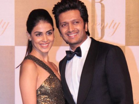 Ritesh & Genelia @ Amitabh Bachchan's 70th Birthday Bash