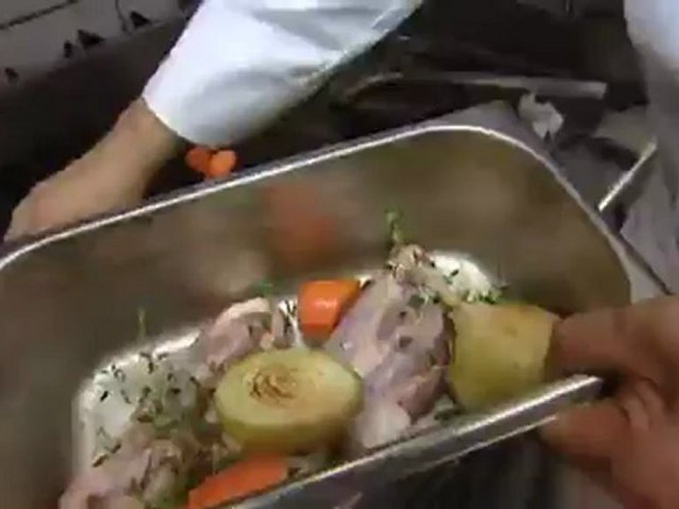 Mini-Pork Knuckle with Barley and Chanterelle Mushrooms in a Cream Sauce | Euromaxx