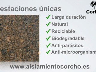 Aislamiento transpirable Precio de aglomerado de corcho.