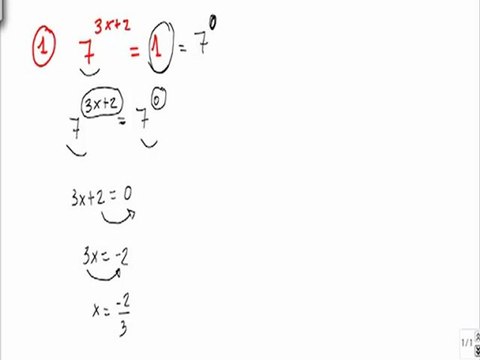 Ejercicios y problemas resueltos de ecuaciones exponenciales problema 1