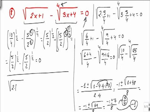 Ejercicios y problemas resueltos de ecuaciones con radicales problema 8