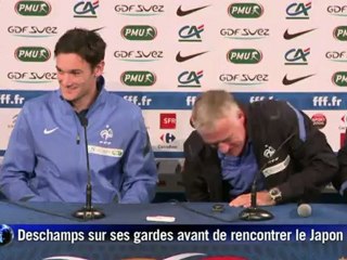Didier Deschamps sur ses gardes avant le match contre le Japon