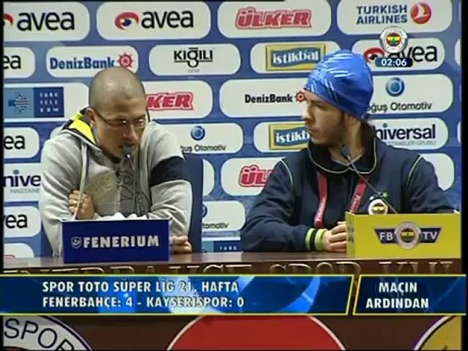 FBTV - 21 Ocak 2012 Kayseri Maçı Sonrası Alex De Souza Basın Toplantısı