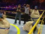 3 Divas Last Sumo standing Challenge (Kaitlyn VS A.J.Lee VS Naomi Night)