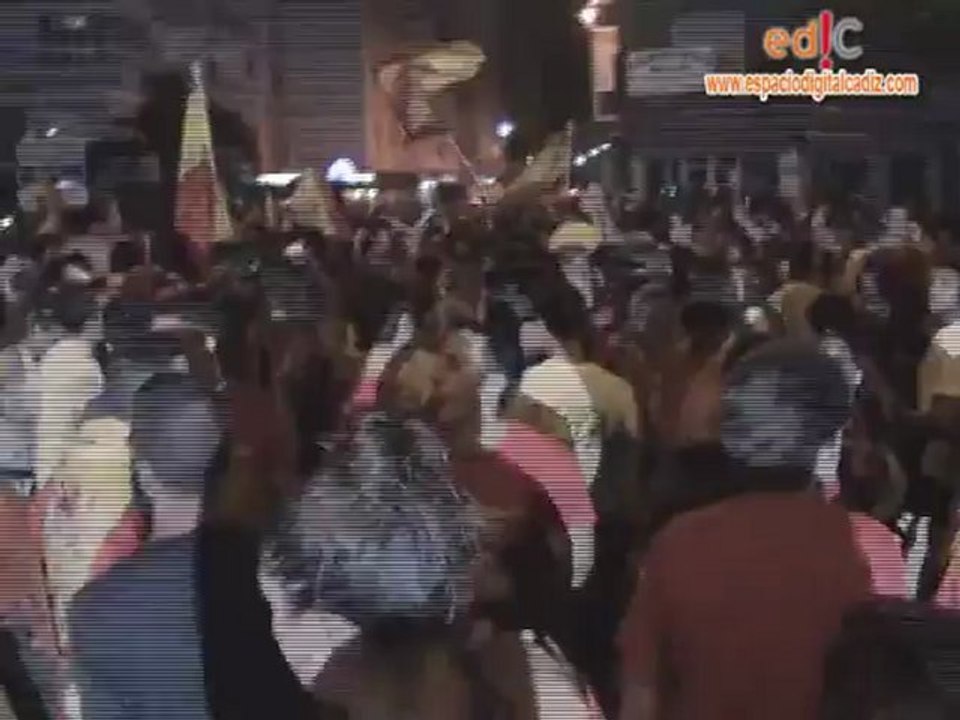 Celebración victoria España en el Mundial