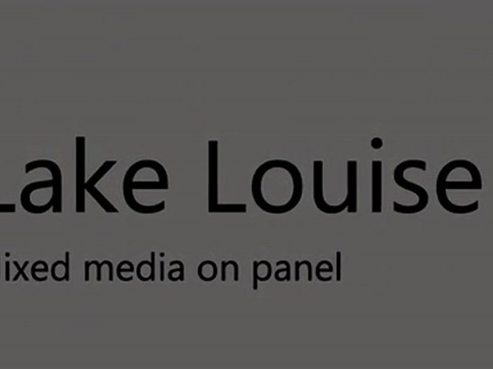 Lake Louise, step by step mixed media painting tutorial