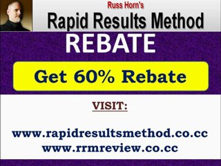 Rapid Results Method Rebate - Get 60% Rebate