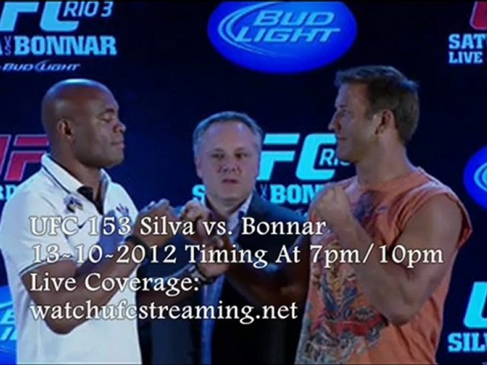 The Live UFC 153 Fight- Silva vs Bonnar Sat 13 Oct