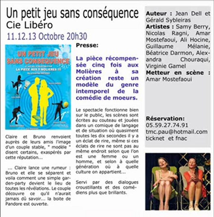 Campus Live NRJ Pyrénées - Théâtre du Monte Charge - Pau