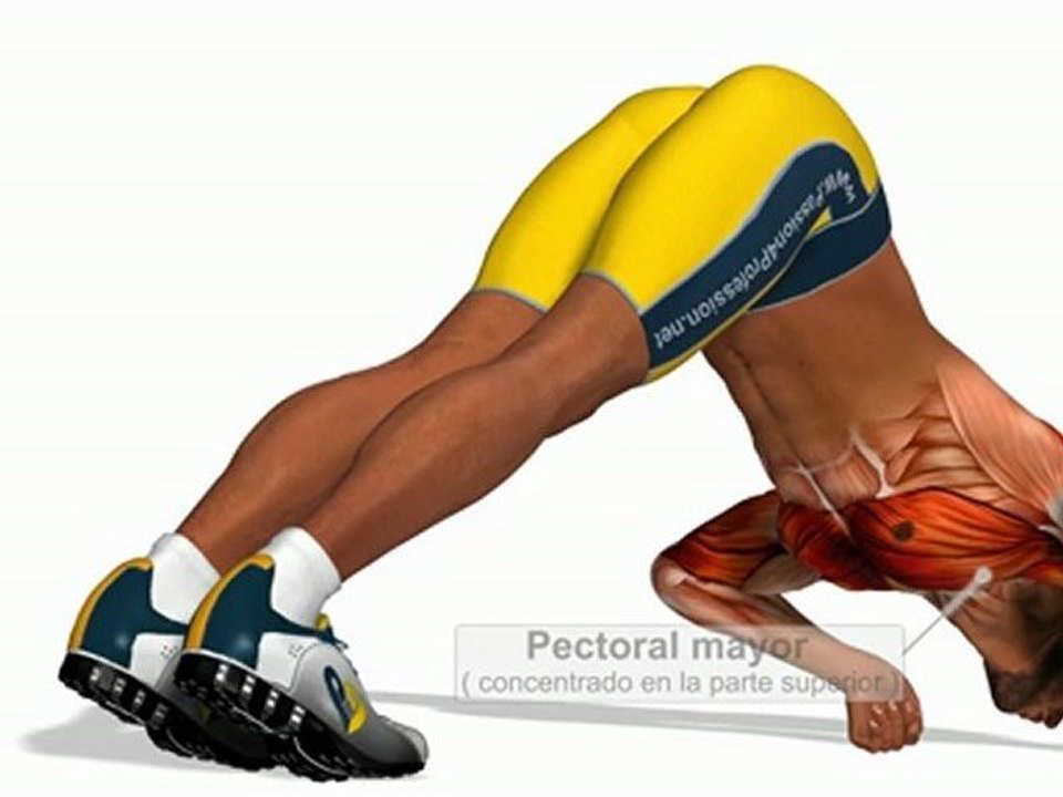 Flexiones en V (con los puños cerrados)