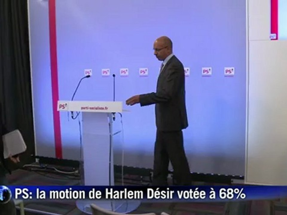 Désir se félicite de sa majorité des deux-tiers au sein du PS