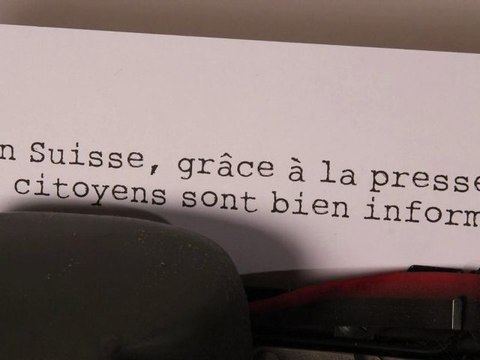 Pourquoi-parce que: la presse en Suisse