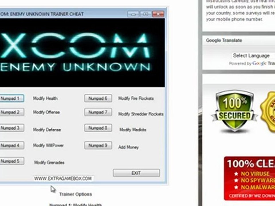 XCOM: ENEMY UNKNOWN TRAINER/CHEAT/HACK
