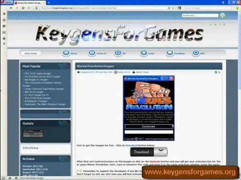 Download Worms Revolution Free PC Crack Serial Number