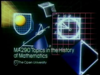 Générique de « Topics in the History of Mathematics »
