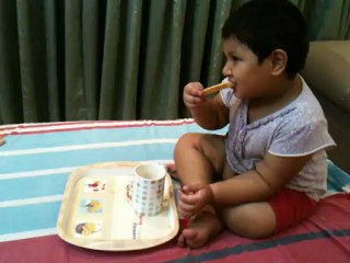 Marya Eating Chai Russ.....