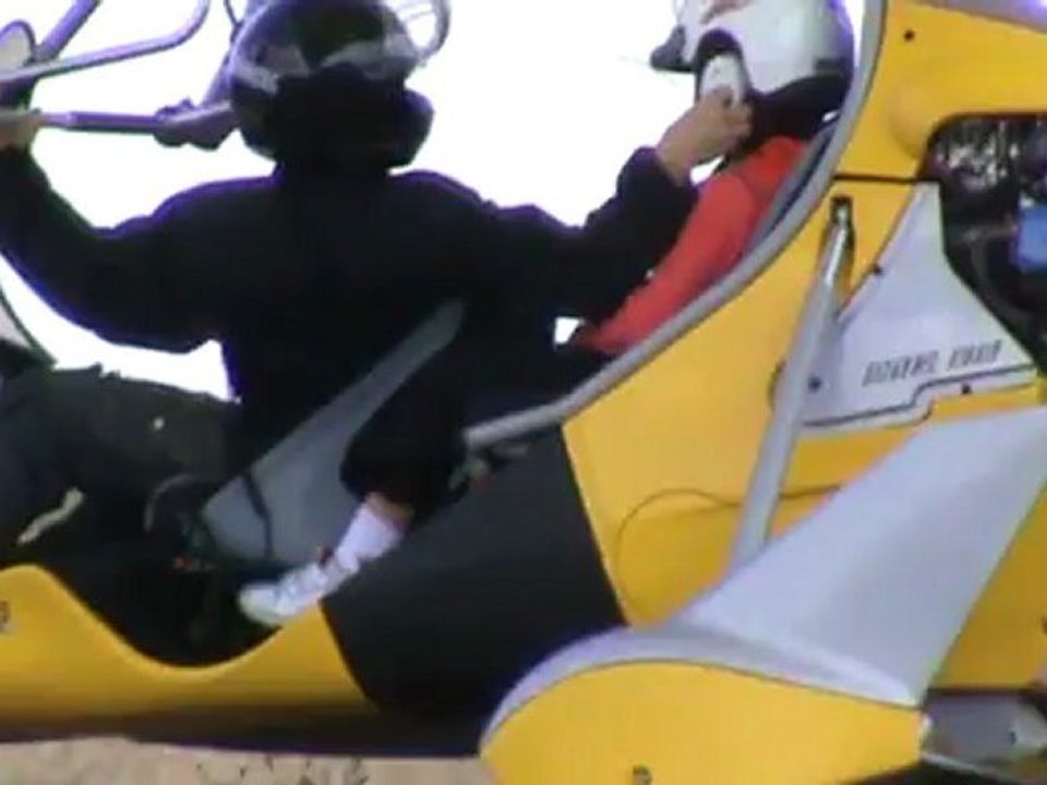 Mathilde décollage avec pégase ulm