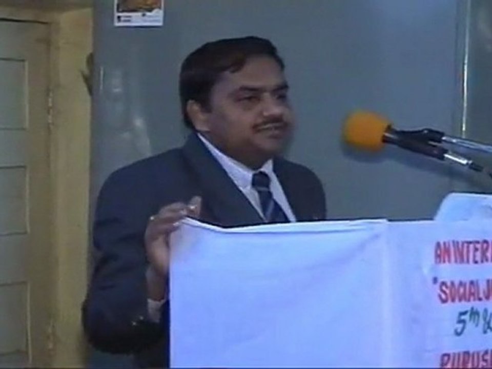 N N Murthy speaks on Human Rights at International Seminar