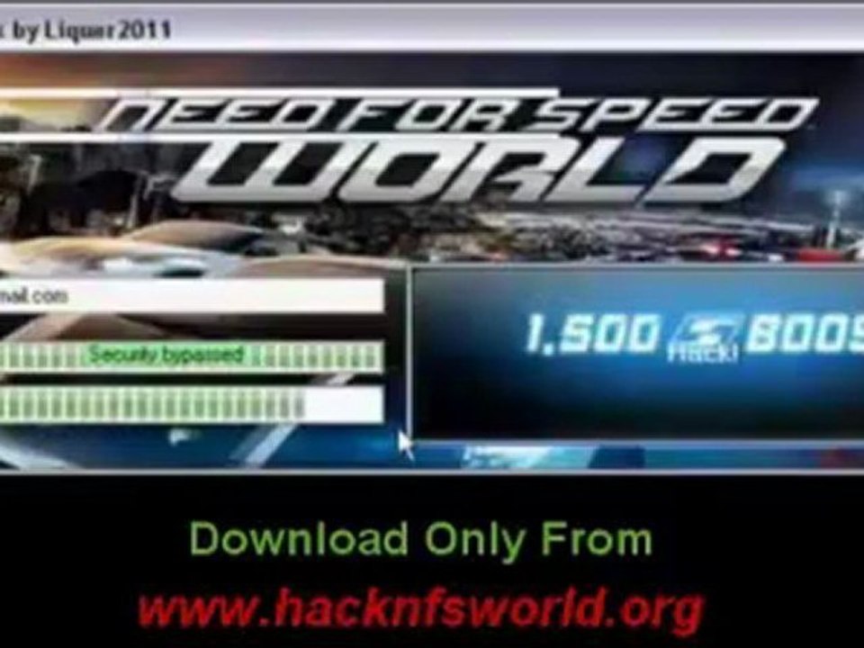 Need For Speed World Boost Hack 2012