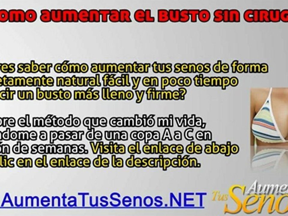 Como Aumentar Los Senos Sin Cirugia | GENIAL