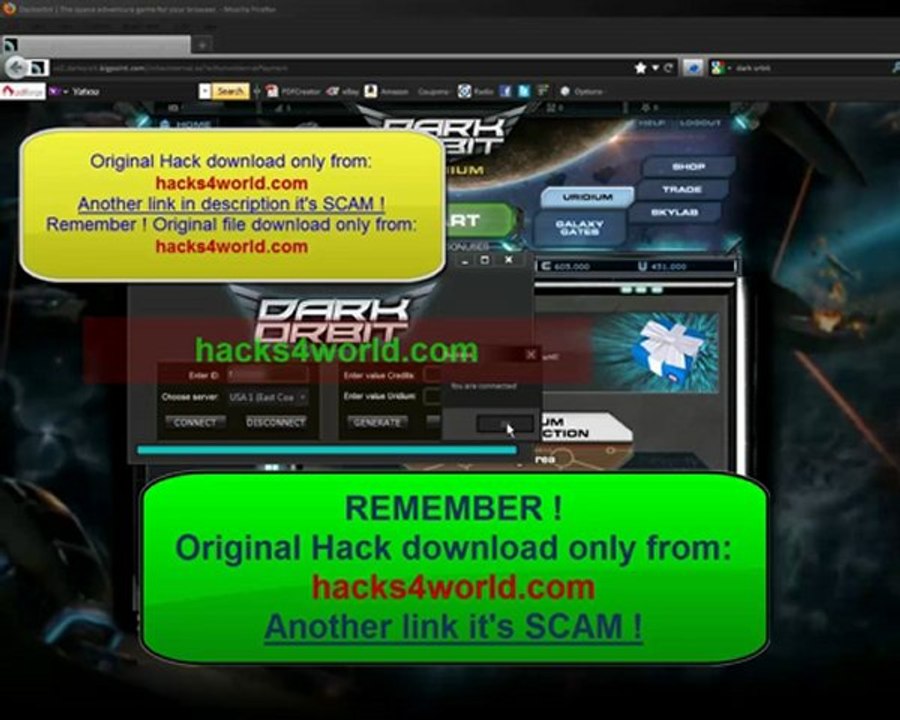Dark Orbit Hack Uridium and Credits generator