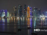 Doha, Qatar - HD 2K 4K 8K Video Time Lapse Stock Footage Royalty-Free