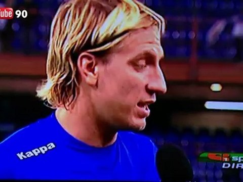 SampTube90 - Intervista a Maxi Lopez dopo Sampdoria - Monaco 2-0 HD