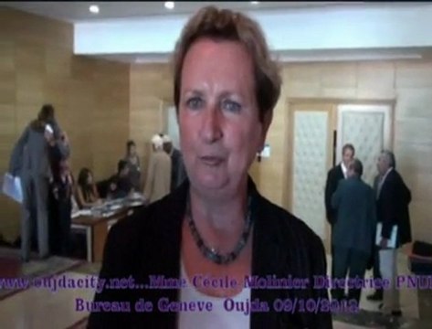 cécile Molinier directrice PNUD bureau de genéve / oujda la region oriental du Maroc