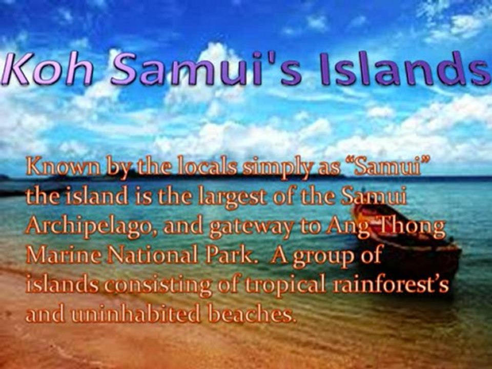koh samui's islands