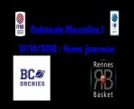 NM1 J4 BC Orchies - URB Rennes : 88 - 74