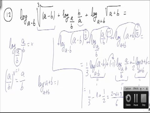 Ejercicios y problemas resueltos de logaritmos problema 12