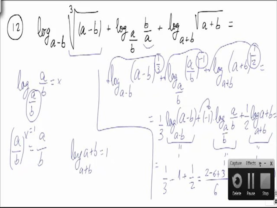 Ejercicios y problemas resueltos de logaritmos problema 12