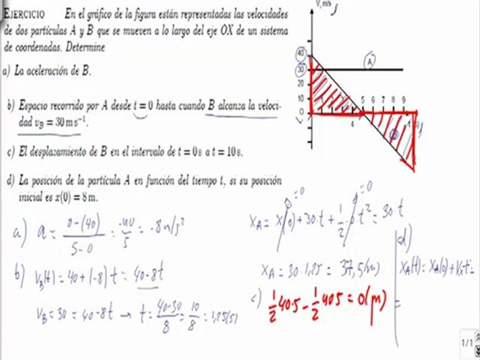 Problema resuelto de cinematica 4
