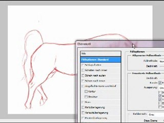 Speedpainting Line Art Horse