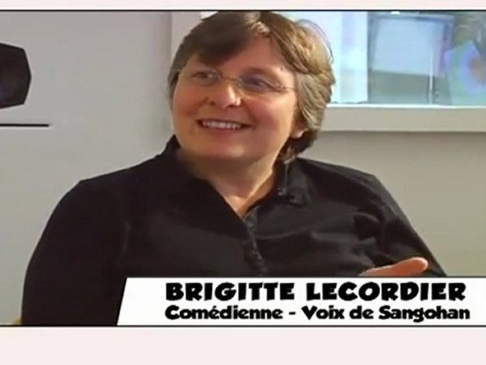 Reportage sur Brigitte Lecordier doublage voix de Sangohan