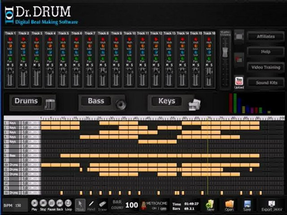 Make Your Own Music - Dr Drum Beat Making Software
