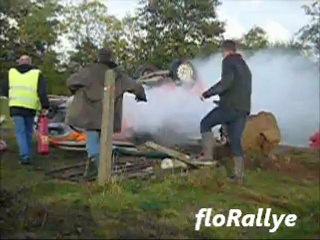 crash rallye de la  boucle de seine 2012