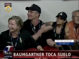 Felix Baumgartner completa sano y salvo su salto desde la estratosfera