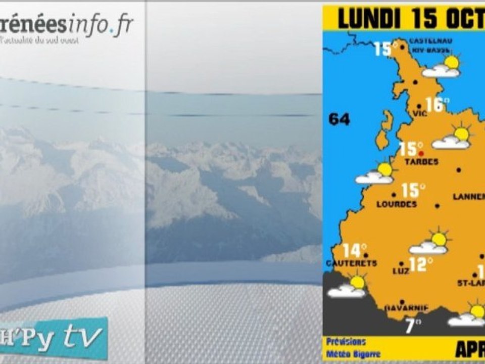 H'Py Tv La Météo des Hautes-Pyrénées (15 octobre 2012)
