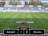 Liga Adelante  Sabadell 1 Hércules  2