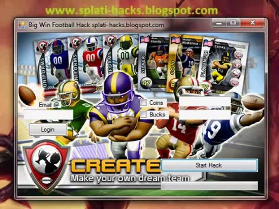Big Win Football Hack | FREE Download - October 2012 Update