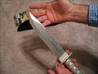 Rambo Style Survival Knife Review - from Harbor Freight
