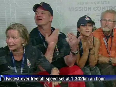 Austrian breaks sound barrier in record space jump