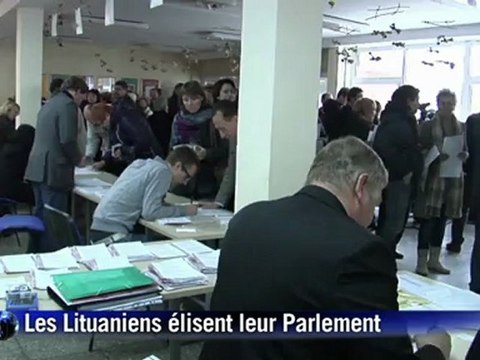 Les Lituaniens élisent leur Parlement, la gauche favorite